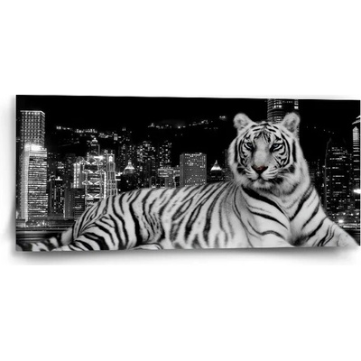 Sablio Obraz Mestský tiger - 110x50 cm