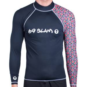 69slam Мъжка тениска 69SLAM flower skulls long 69slam | Cheren | МЪЖЕ | M