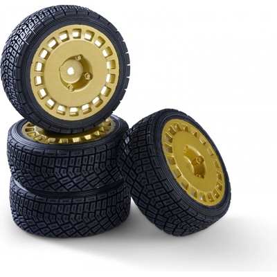 Carson Kolesá wheel set Rally Design2 4 gold 1/10