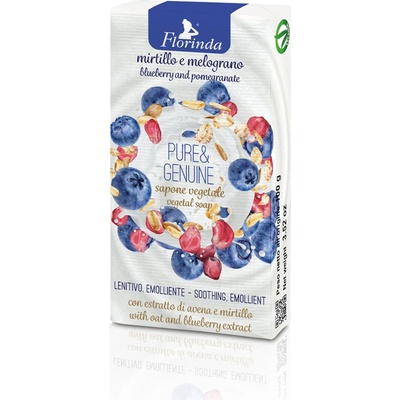 Florinda Pure and Genuine Blueberry Pomegranate tuhé mydlo 100 g