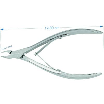 Lexwo kleště na kůži 12 cm, 5 mm typ R04-5 LESK