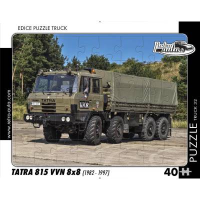 Retro cars - Puzzle Tatra 815 VVN 8x8 (1982 - 1997) - 40 - 99 piese