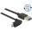 Delock Кабел Delock, EASY-USB 2.0 с конектор тип А. EASY-USB 2.0-s конектор тип Micro-B, извит 0, 5 м, черен