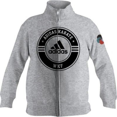 adidas WKF Karate mikina Sivá