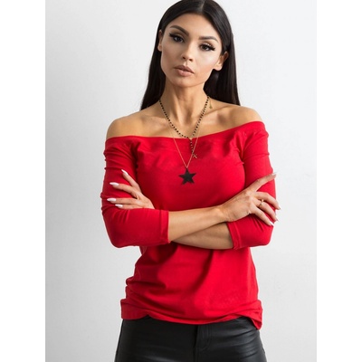dámksy top S ODHALENÝMI RAMENAMI RV BZ 4692 56 RED