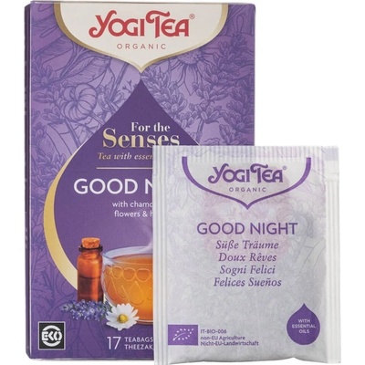Yogi Tea Bio Pro smysly Dobrou noc 17 x 2,1 g