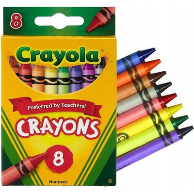 Crayons Crayola netoxické voskovky pre deti do školy 8 farieb