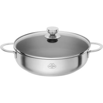 Ballarini Ballarini Ancona дълбок тиган с покритие Non-Stick с дръжки и капак, 28 cm, алуминий/неръждаема стомана, сребрист (75002-867-0)