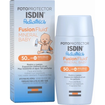 ISDIN Fotoprotector Pediatrics Слънцезащитен флуид Mineral Baby, SPF50, 50 ml