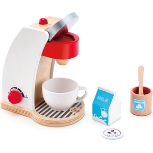 Hape Игрален комплект, Hape, Дървена кафе машина, 6 части (H3146)