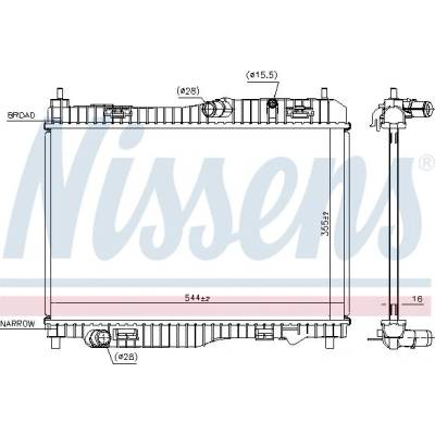 Chladič motoru NISSENS 66858