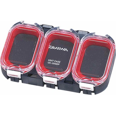 Daiwa Vodotesná Krabička Waterproof Sealed Unit Case 300 Červená 3 Priehradky