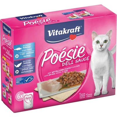 Vitakraft Poésie DéliSauce s rybou 6 x 85 g