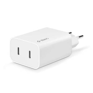 Ttec Адаптер ttec SmartCharger Duo PD 40W Travel Charger USB-C + USB-C - Бял