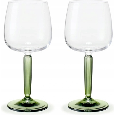KÄHLER Pohár na víno Hammershøi Green set 2 x 350 ml