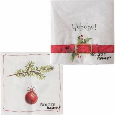 Boltze Obrúsky HoHoHo 16,5x16,5 cm 20 ks
