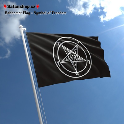 Vlajka - Baphomet - 150 cm x 90 cm