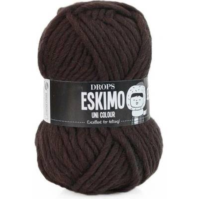 Příze DROPS Snow uni color 03 - tmavě hnědá