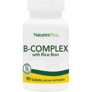 NaturesPlus B-Complex with Rice Bran [90 Таблетки]