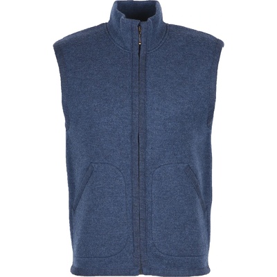 Flomax Мъжки вълнен елек Flomax Boiled Wool Zipped Vest Wool vest - Jeans Melange - размер XL (032-1149-0314)