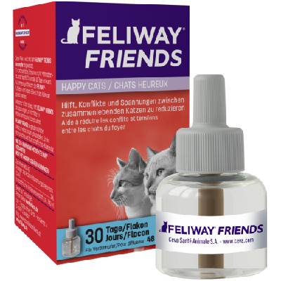 Feliway Friends Пълнител за дифузер - 48 мл - намалява конфликтите между котките, живеещи заедно, CEVA - Франция - D89420I