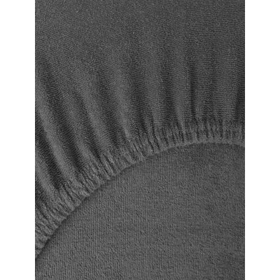 MKLozkoviny.sk Froté plachta tmavo sivá 90x200