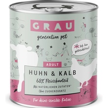 GRAU Adult bez obilnín kuracie a teľacie 12 x 800 g