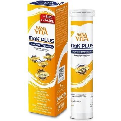 Paladin Pharma Sanavita MgK Plus, 20 ефервесцентни таблетки, Paladin Pharma (554800 (50178) PP)