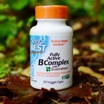 Doctor’s Best Vitamin B komplex Fully Active 30 rostlinných kapsúl