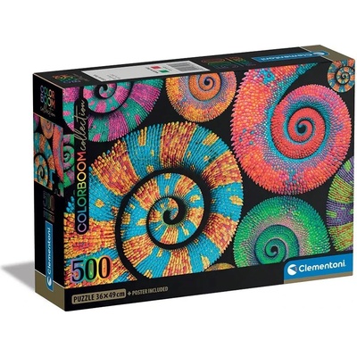 Clementoni Пъзел 500 части Colorboom Curly Tails - CLEMENTONI