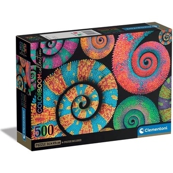 Clementoni Пъзел 500 части Colorboom Curly Tails - CLEMENTONI