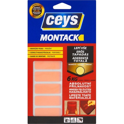 Ceys Montack Express obojstranné montážne pásky 48 × 18 mm 10 ks