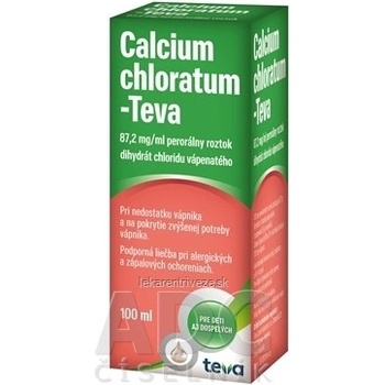 Calcium Chloratum-Teva sol.por.1 x 100 ml