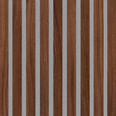 Archo - Akustický panel Design line CPL Ořech na šedém filcu 800 x 400 x 21 mm