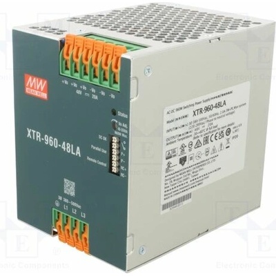 MEAN WELL XTR-960-48LA Napájecí zdroj: spínaný; na lištu DIN; 960W; 48VDC; 0÷20A; OUT: 1
