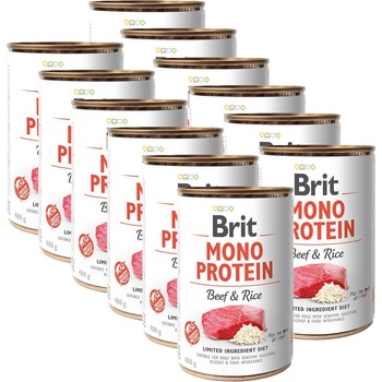 Brit Консерва Brit Mono Protein Beef & Rice, 12 x 400 г