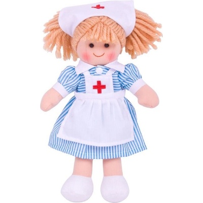 Bigjigs Toys Мека кукла Bigjigs - Нанси, 28 cm (BJD011)