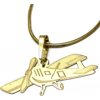 Zlatnictví Zlatíčko Zlatý přívěsek letadlo PA0935