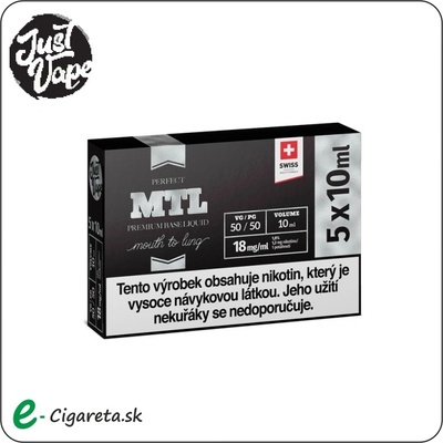 JustVape Booster PG50/VG50 18mg 5x10ml
