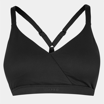 USA Pro Light Bra Womens - Black