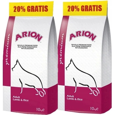 Arion Premium Jehněčí maso s rýží 2 x 12 kg