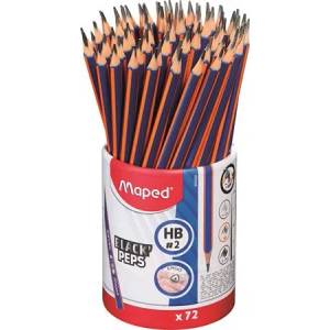 Maped Графитен молив, моливник, HB, триъгълен, MAPED "BlackPeps Navy" 850859 (850859)