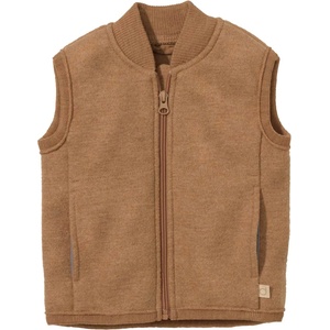 disana Детски вълнен елек disana Kid's Milled Wool Vest Merino vest - Karamell - размер 110/116 (EU) (703-5112-0814)
