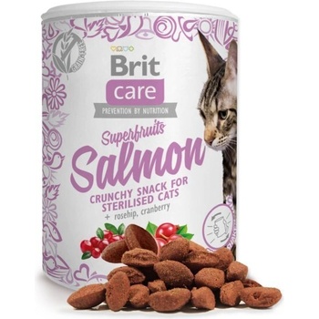 Brit Care Cat Snack Superfruits Salmon функционално лакомство за котки със сочна сьомга 100gr