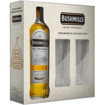 Image 1 of Bushmills Original с две високи чаши - бленд ирландско уиски 700ml