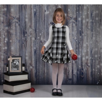 Ross Unique Детски сукман в черно-бяло каре, Ross Unique (17-0101125)