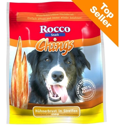 Rocco Chings žvýkací plátky Kuřecí prsíčka sušená 250 g – Zbozi.Blesk.cz