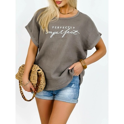 Fashionweek Perfectly s nápisem a flitry IT-Imperfect Capuccino