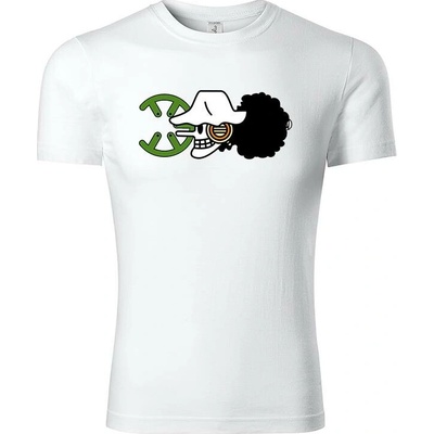 One Piece tričko Usopp bílá