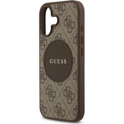 CG Mobile iPhone 17 GUESS 4G CIRCLE CIRCLE CLASSIC LOGO силиконов протектор за телефон, удароустойчив, MagSafe, FASTEN GUHMP17SP4PGRSGW (GUHMP17SP4PGRSGW)